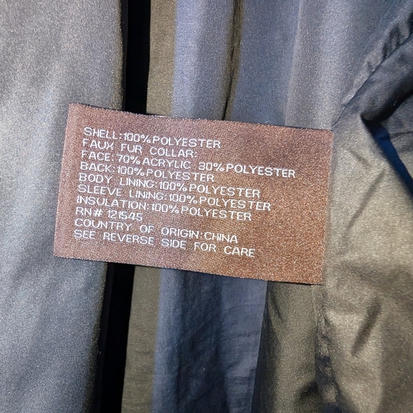 Michael Kors Dark Gray Quilted Jacket with Shearling Collar - Picture 8 of 8